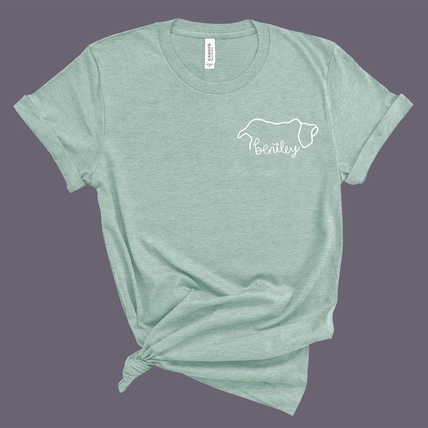 Custom Dog Outline T-shirt