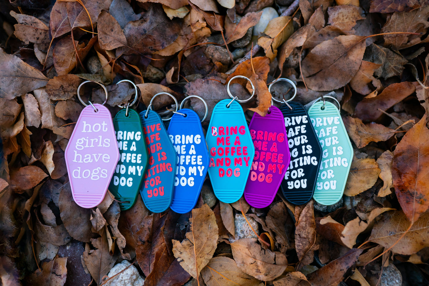 Bring me a coffee & my dog keychain