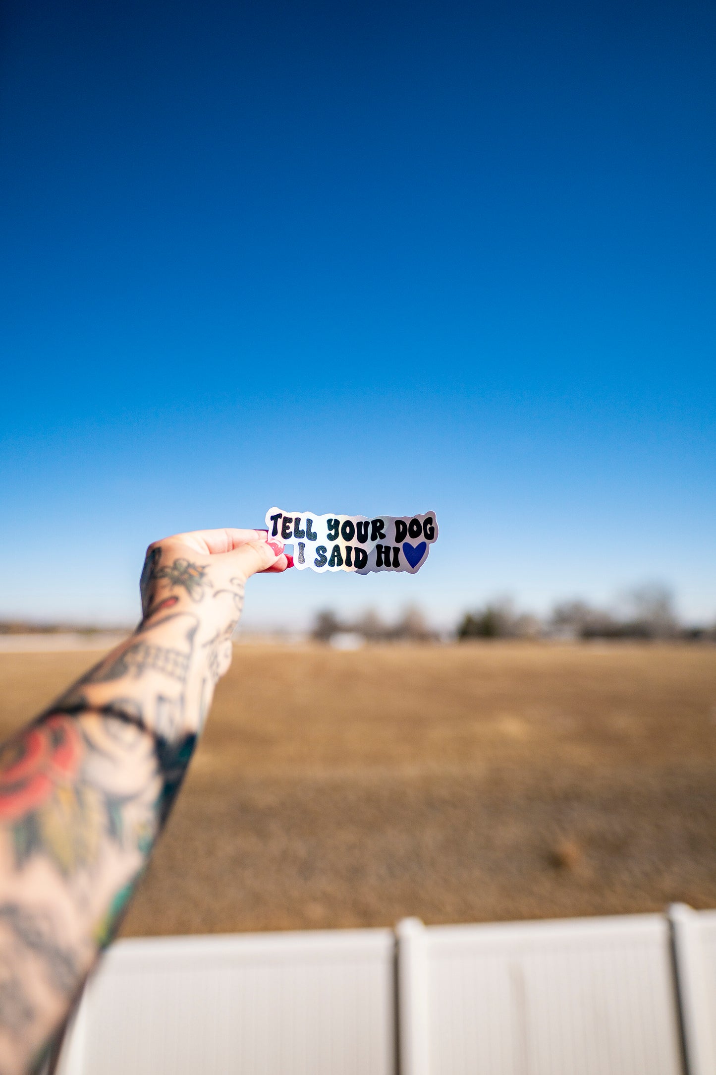 Tell Your Dog I Said Hi sticker