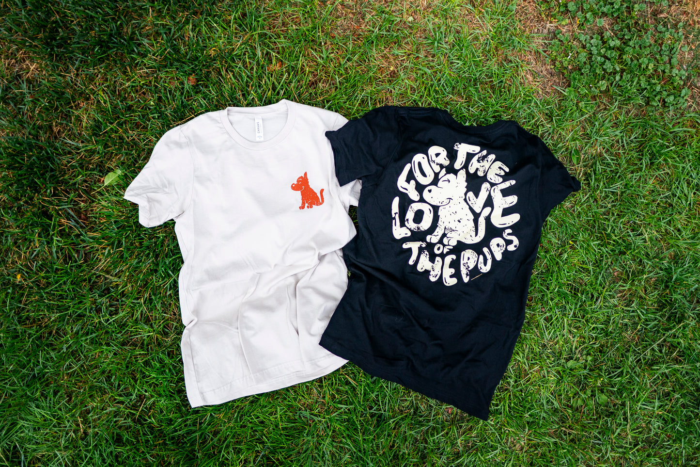 For the Love of the Pups logo tee