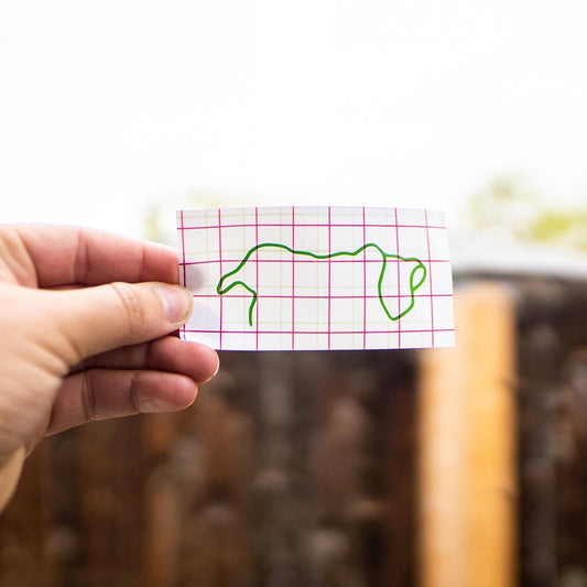 Custom Dog Outline decal